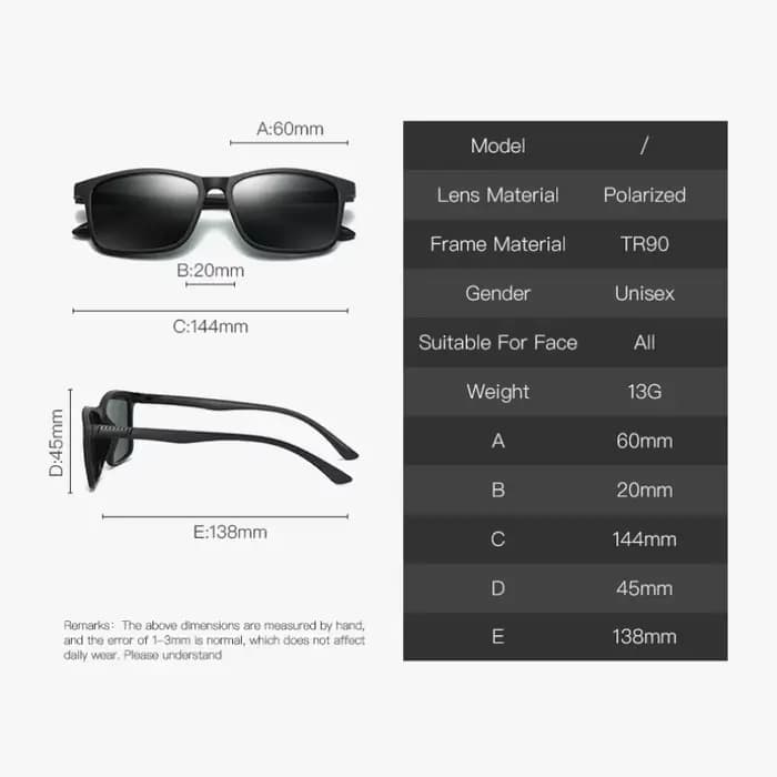 Hommes femmes lunettes de soleil polarisées marque de luxe concepteur Vintage carré Sport
