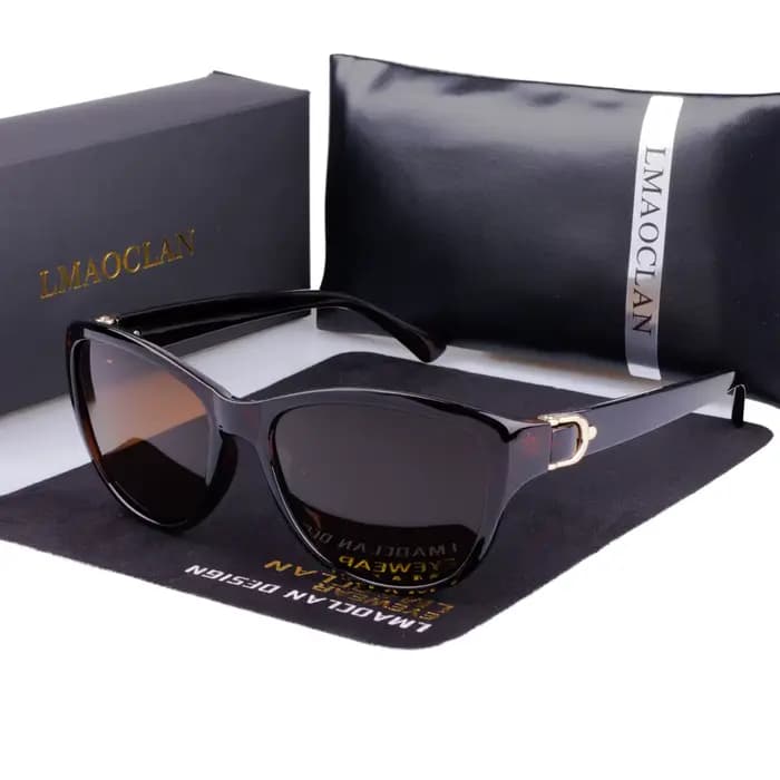Femmes lunettes de soleil polarisées de luxe mode dames Vintage marque concepteur femme