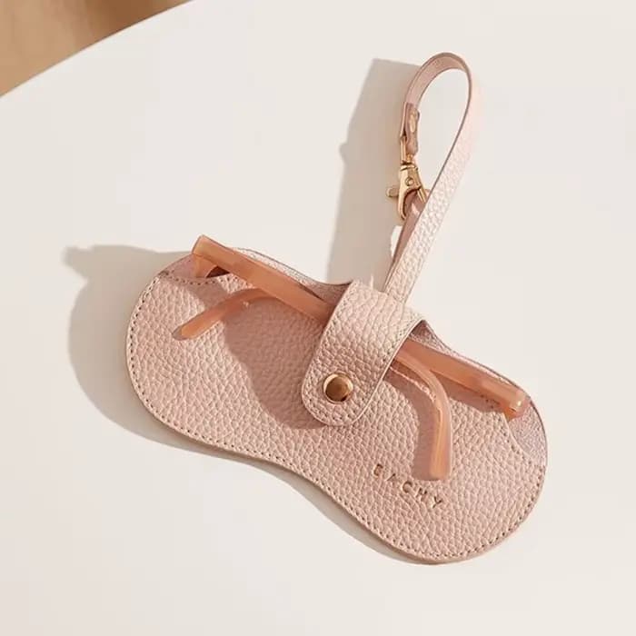Pochette pour lunettes de soleil en cuir PU