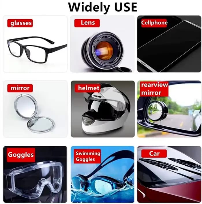 10 pièces Anti-buée daim lunettes tissu réutilisable microfibre