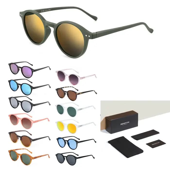 ZENOTTIC rétro lunettes de soleil polarisées 2023 2024 hommes femmes Vintage petit cadre rond