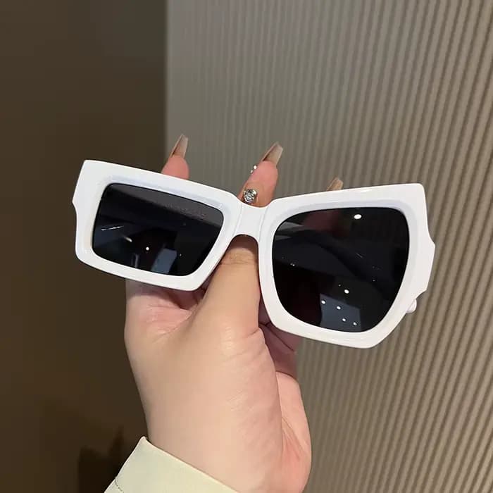 Lunettes de soleil carrées irrégulières pour hommes