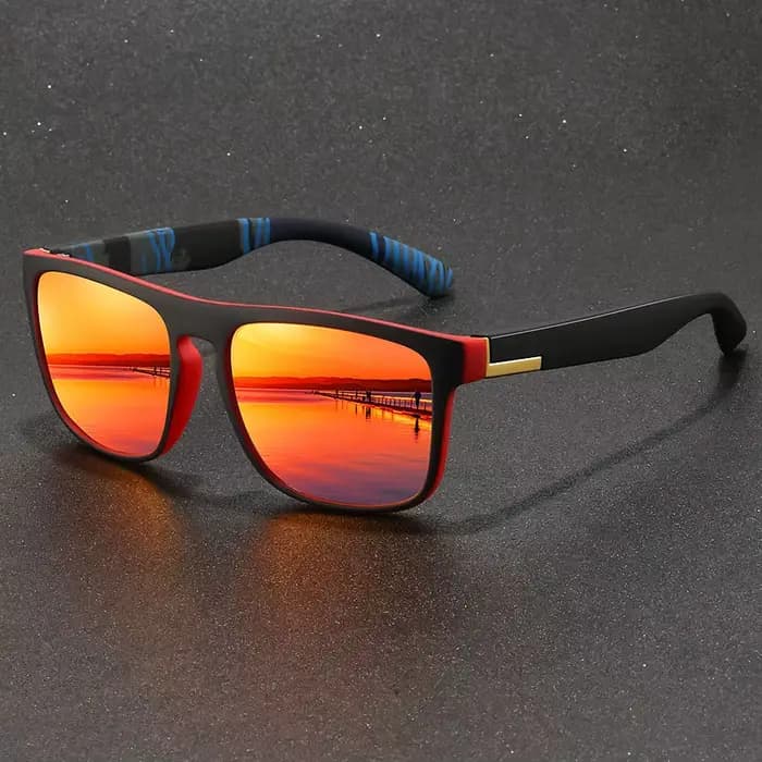 Lunettes de soleil de sport carrées vintage pour hommes et femmes