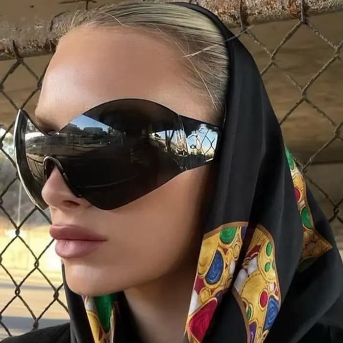 Lunettes de soleil de style punk Y2K pour hommes et femmes