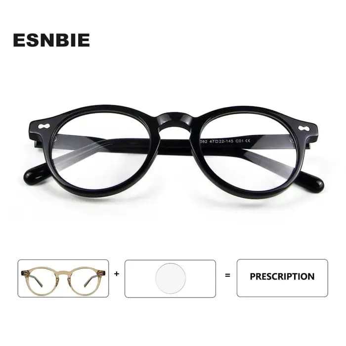 Marque Design acétate lunettes cadre hommes rétro Vintage femmes Miltzen Style