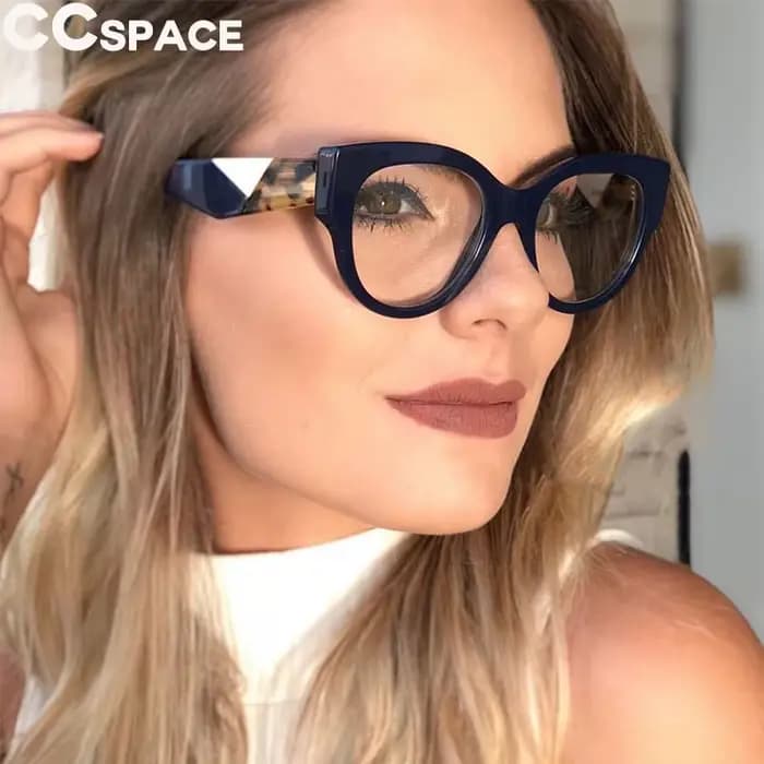 45636 lunettes œil de chat montures femmes Styles rétro concepteur optique mode
