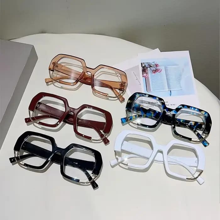 GM LUMIAS lunettes carrées surdimensionnées femmes 2025 mode lumière bleue blocage montures optiques