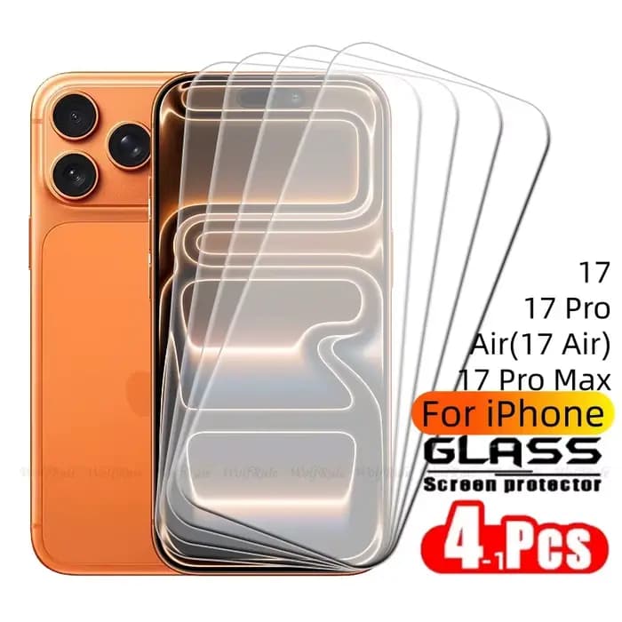 1/2/3/4 pièces pour iPhone 17 Pro Max verre iPhone 17 verre trempé Transparent clair 9H protecteur d'écran iPhone 17 Air