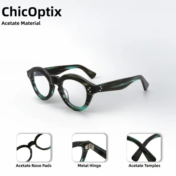 Lunettes optiques rétro à la mode pour hommes et femmes