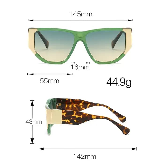 Lunettes de soleil colorées à la mode pour femmes et hommes