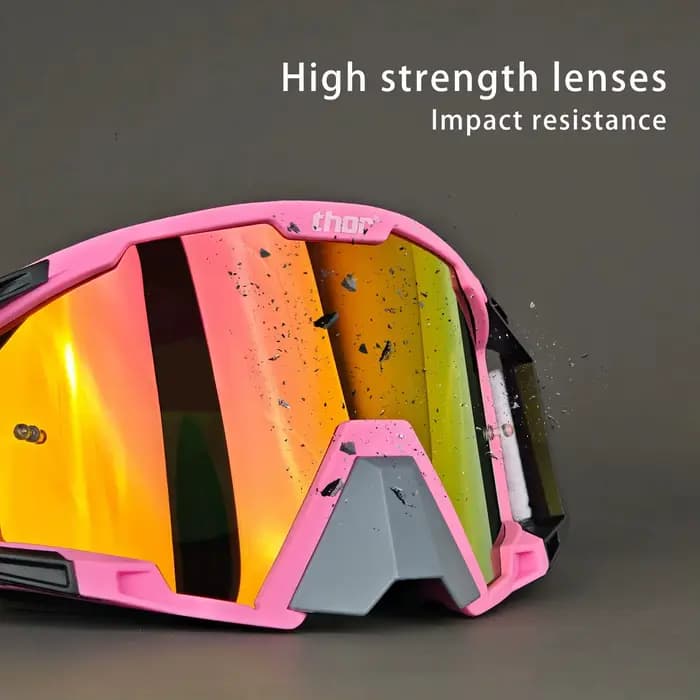 Lunettes de moto à lentilles interchangeables rapidement, verres anti-buée, lunettes de moto tout-terrain ATV MX, compatibles avec tous les casques
