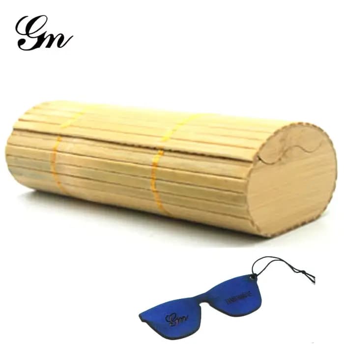 Boîte à lunettes en bois naturel et bambou GM avec 5 modèles différents de boîtes