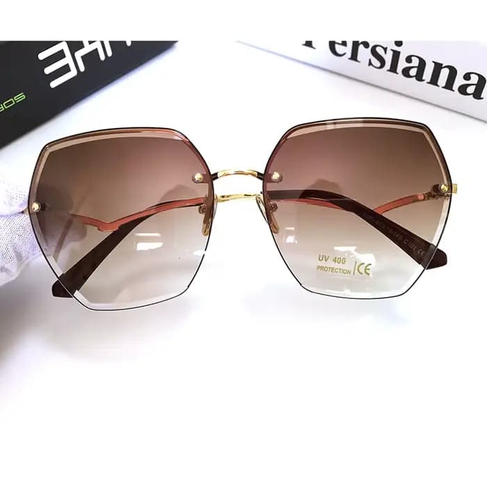 Nouvelles lunettes de soleil marron surdimensionnées 2025 mode nuances carrées pour femmes grand cadre Vintage rétro