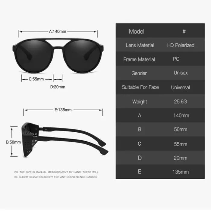 Lunettes de soleil polarisées Steampunk