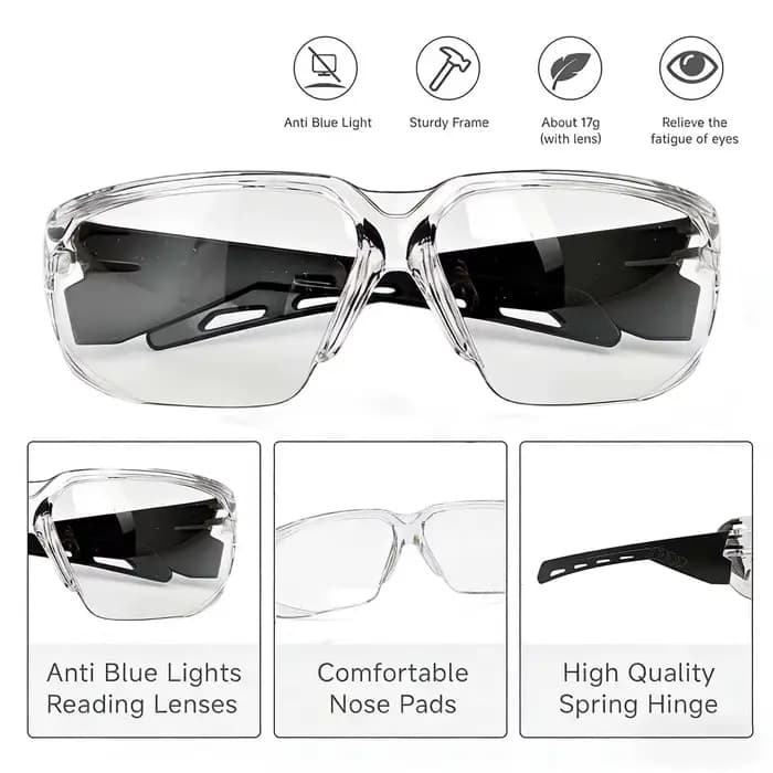 Lunettes de sécurité Z87.1 pour hommes