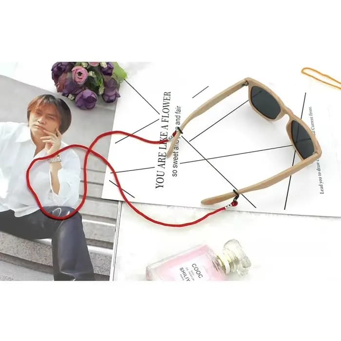 12 pièces-1ensemble lunettes lanière mode coloré Nylon