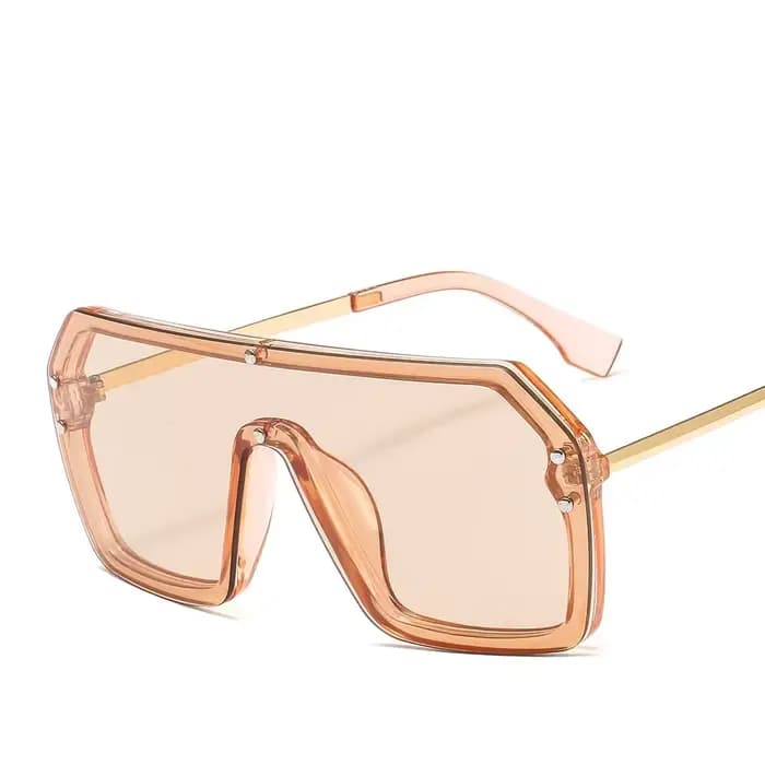 Lunettes de soleil carrées surdimensionnées rétro noires pour femmes
