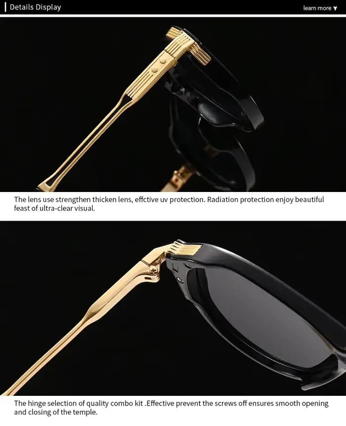 Lunettes de soleil aviateur rétro avec double pont