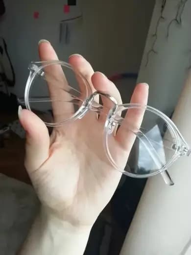 Lunettes rondes transparentes pour hommes et femmes