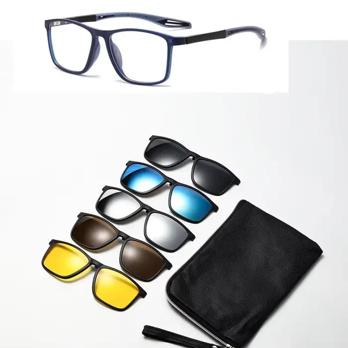 Lunettes de Prescription magnétiques à clipser 5 en 1 TR90