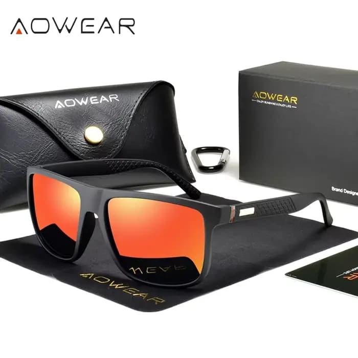 Lunettes de soleil carrées unisexes pour femmes et hommes