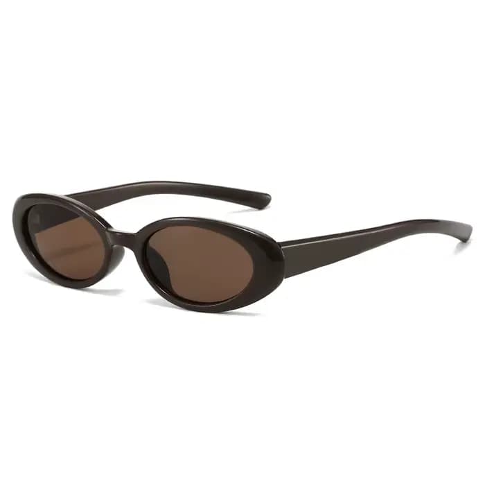 Lunettes de soleil rétro à nœud ovale pour femmes