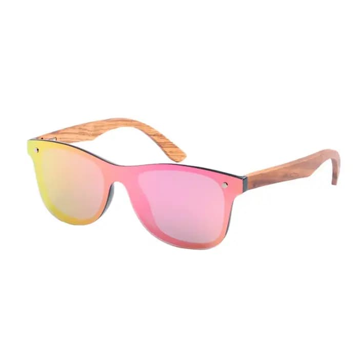 Lunettes de soleil rétro en bois pour hommes et femmes