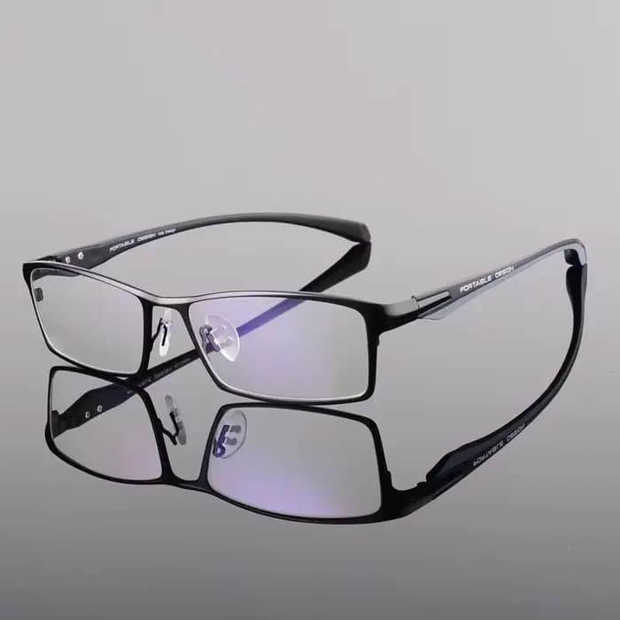 Monture de lunettes optiques en acétate d'alliage pour hommes