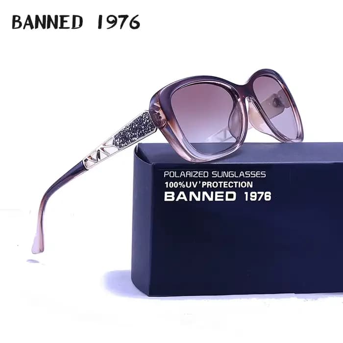 Lunettes de soleil polarisées en cristal pour femmes