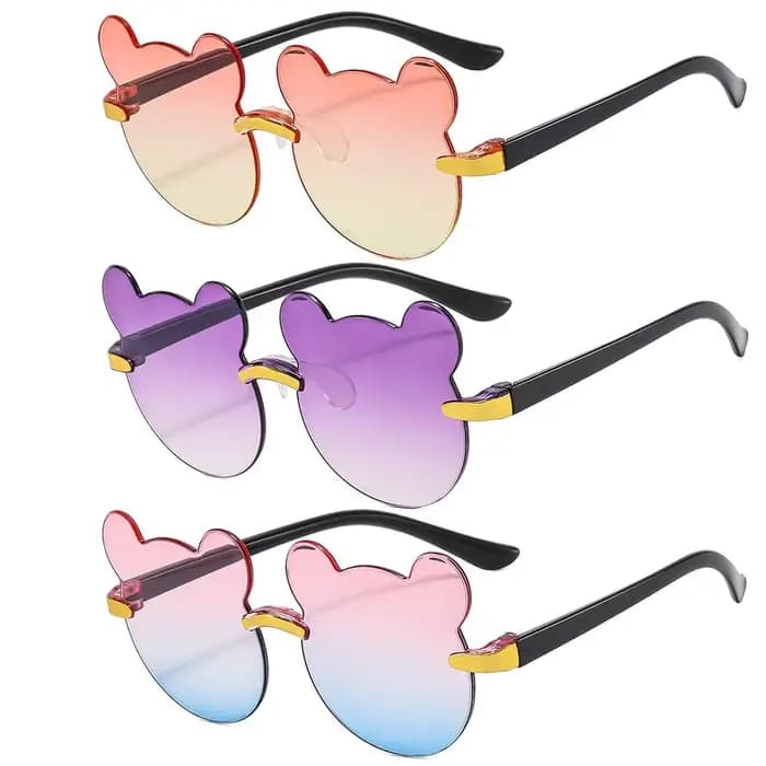 Lunettes de soleil ours de dessin animé mignon pour enfants