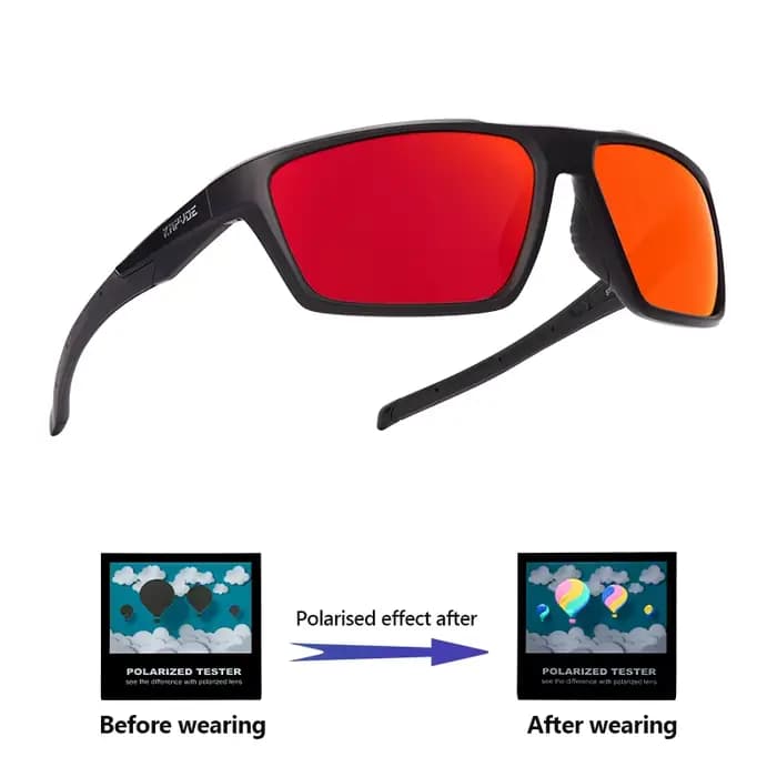 Kapvoe hommes pêche lunettes de soleil mode