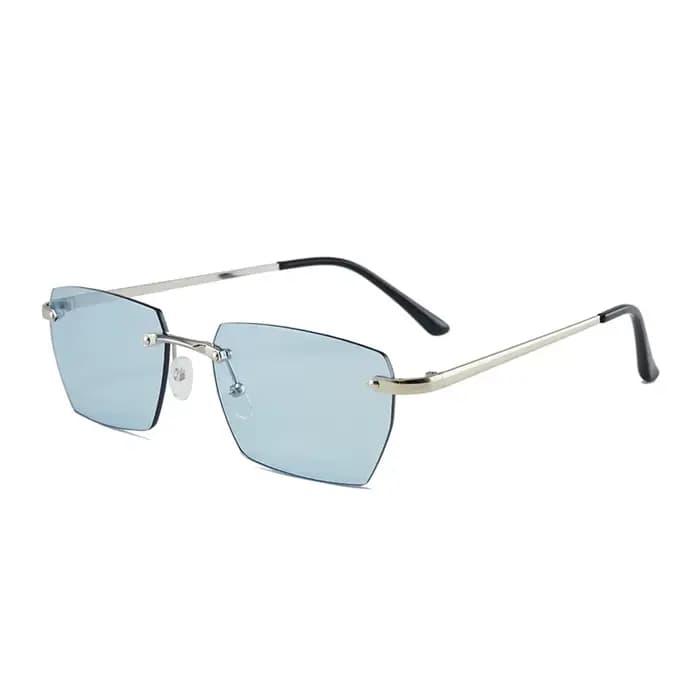 Lunettes carrées en métal pour hommes