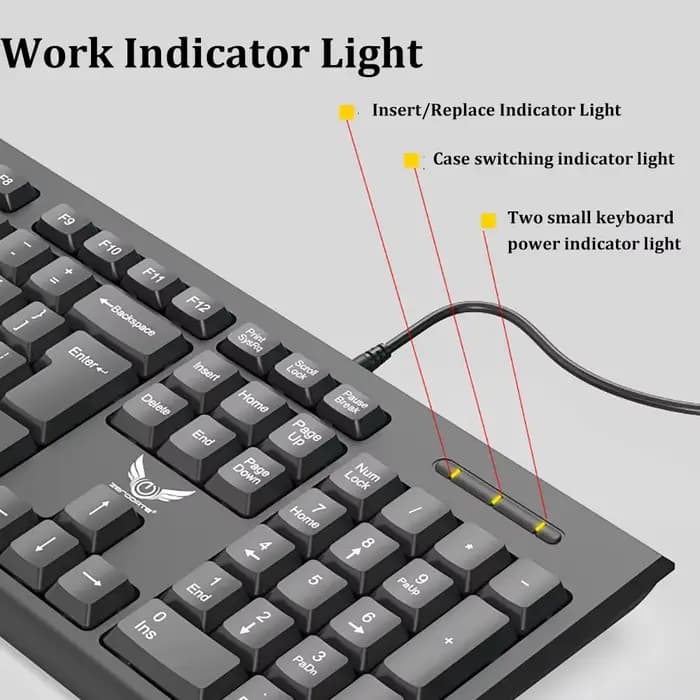104 touches USB clavier filaire conception ergonomique clavier de jeu clavier Standard clavier d'ordinateur portable pour ordinateurs portables de bureau ordinateurs de bureau