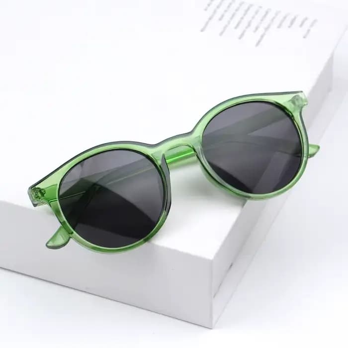 Style coréen enfants lunettes de soleil à la mode cadre rond