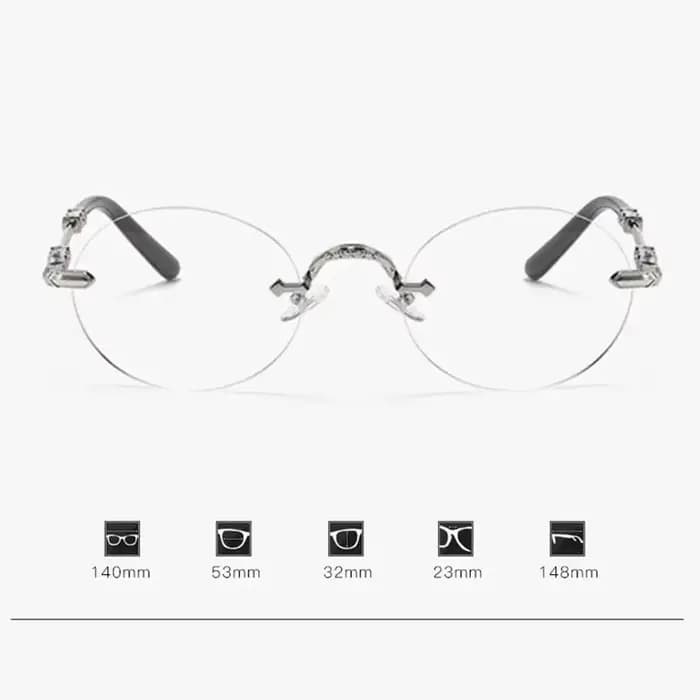 Lunettes photochromiques à la mode sans cadre pour myopie