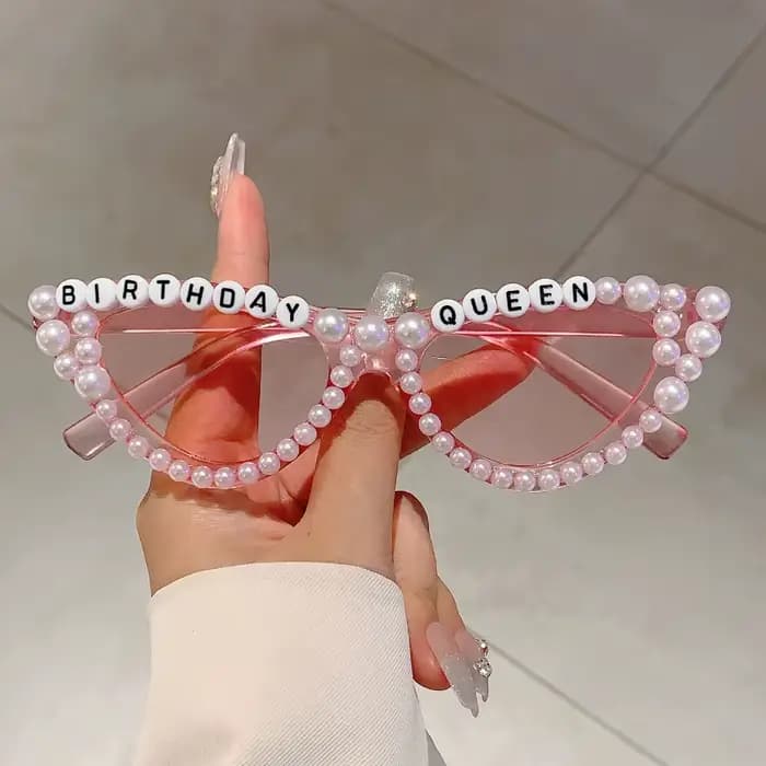 KAMMPT œil de chat Design cadeau nuances brillant perle décor rose présent lunettes pour femmes fête d'anniversaire faveur dames accessoires cadre