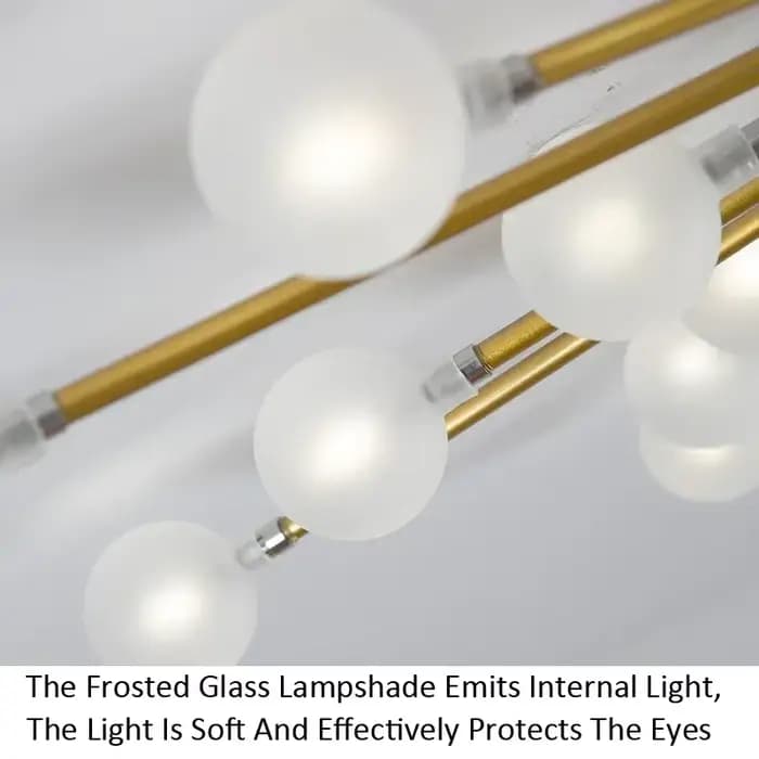 Lustres en verre modernes pour salon lustre créatif chambre cuisine LED lumières éclairage intérieur décoration luminaires lampe