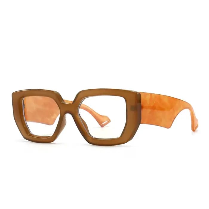 Anti lumière bleue bloquant les montures de lunettes pour femmes vert optique clair lentille transparente cadre de mode