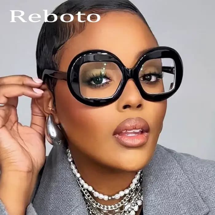 Marque de luxe lunettes rondes femmes