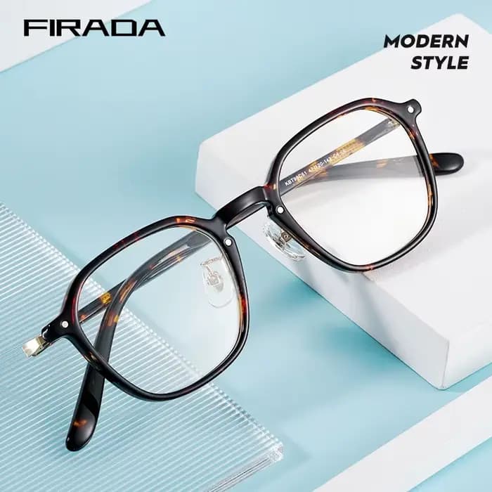 Lunettes carrées en fibre d'acétate pour hommes et femmes