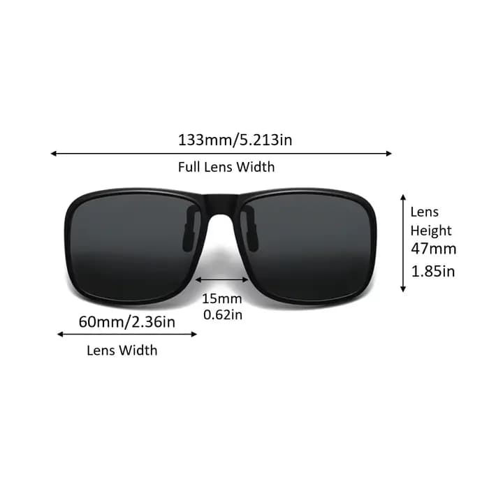 Lunettes de soleil polarisées à Clip rabattable pour hommes et femmes