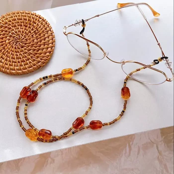 JOWomen-Lunettes de soleil en verre ambré pour femme