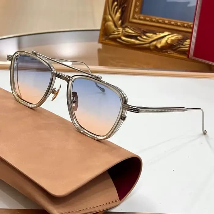 Lunettes de soleil ovales 1992 en acétate
