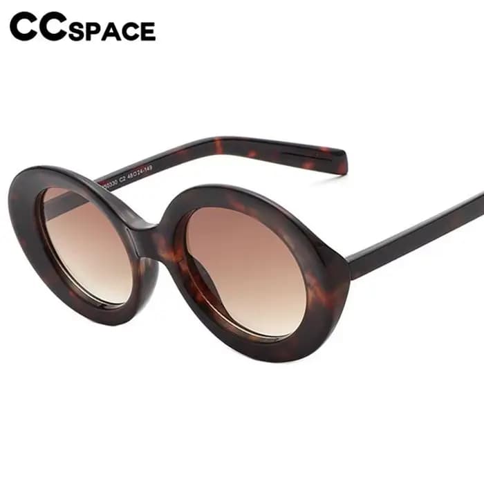 Lunettes de soleil rétro léopard pour femmes