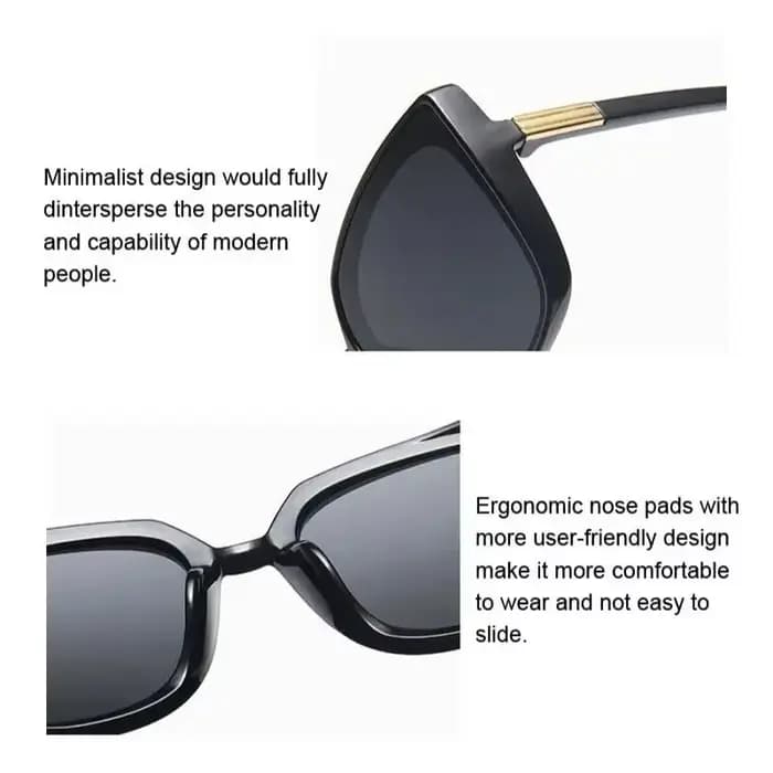 Lunettes de soleil rétro unisexes Anti-UV