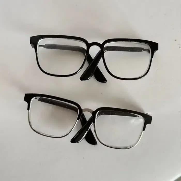 Lunettes à beurre en peluche en métal pour poupées, accessoires photo créatifs, lunettes à la mode pour animaux de compagnie
