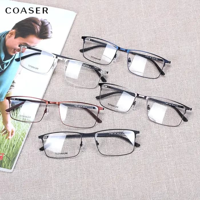 Lunettes carrées super briquet pour hommes