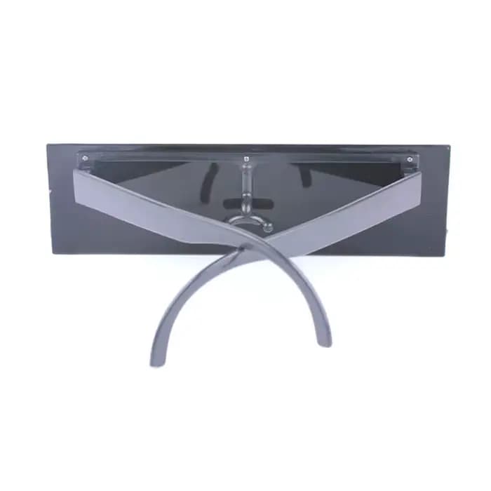 Lunettes de soleil rectangulaires en barre noire, une pièce