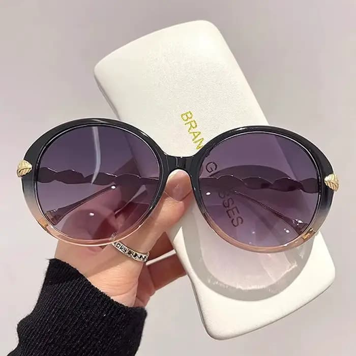 Lunettes de soleil rondes de style Ins