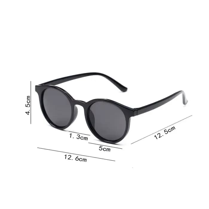 Style coréen enfants lunettes de soleil à la mode cadre rond